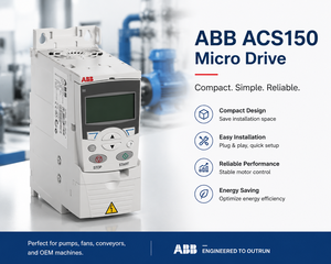 ABB Low <b>Voltage</b> AC Drives ACS150 Micro Drive 3PH AC380-480V 2.2KW VFD VSD ACS150-03E-05A6-4 Frequency <b>Converter</b> - Product Image 3