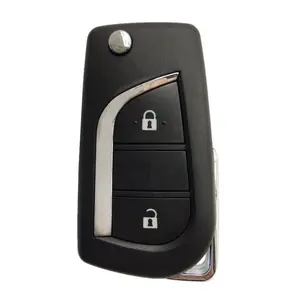 Flip Folding 2 Buttons Remote Car Key Shell Cover Fob For Toyota Corolla RAV4 Before 2013