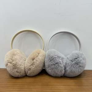 Женская повязка на голову из кроличьего меха - Product Image 2