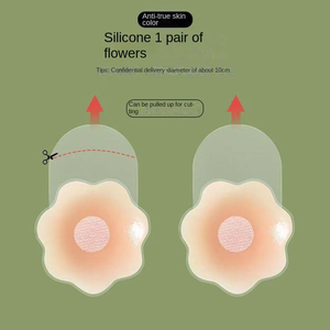 Ensemble de coussinets adhésifs invisibles réutilisables en silicone pour rehaussement et embellissement des seins pour femmes - Product Image 3