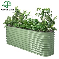 Huizhou Green Giant 32 ''de haut Kit de lit de jardin surélevé en métal modulaire boîtes de jardinière de légumes pour jardinière extérieure