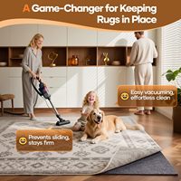 Tapis de protection de sol en feutre antidérapant de qualité supérieure, enduit de TPR et de PE, rembourré, durable, réduction du bruit, pour la maison, le salon, la chambre, les sols en bois dur