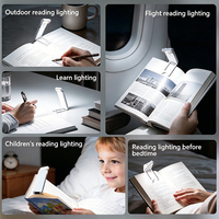 Lampe de lecture portable mini LED avec chargement USB, protection oculaire, veilleuse pour la lecture de livres, lampe de chevet