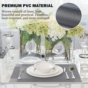 Cotton Hollow Out Woven Food Silicone Wedding Dining <b>Table</b> Custom Place Mats Waterproof Paper Kid Child Place Mat - Product Image 6