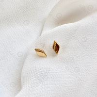 Gemnel Bijoux minimalistes et quotidiens Boucles d'oreilles en argent 925 en forme de diamant