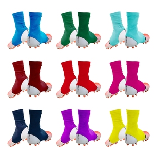 PURE Custom Pink Ribbon Cleat Covers Spats Plus Size Color en blanco Cleat Covers Custom Cleat Covers para fútbol <span class=keywords><strong>Hockey</strong></span> - Product Image 3