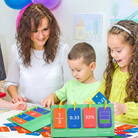 Tableau de Fractions, Pourcentages et Décimaux – Jeu Éducatif Rectangulaire pour l'Apprentissage des Mathématiques – Fournitures Scolaires