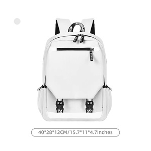 Unisex Fashion <b>Backpack</b> Custom Logo Printing Zip Closure Waterproof Polyester Material for Students and <b>Kids</b> - Product Image 6