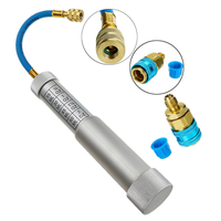 Seringue à huile et à colorant 1/4 pouce Sae R134A 2Oz, graisseur manuel, pistolet à graisse, outil d'injection de liquide de refroidissement pour climatisation automobile