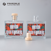 Poperdale — bouteille d'huile de luxe en verre, 1000ml 200ml, contenant neuf pour diffuseur de ragoût, échantillon gratuit et personnalisé