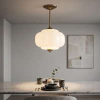 Luminaire semi-encastré Jingshi Lighting en or antique, globe en verre givré texturé avec embout en laiton, décoration élégante pour le couloir de la maison