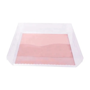 Colorful Customized <b>White</b> Transparent PET Blue Cake <b>Boxes</b> Pink Hot Sale Clear Box - Product Image 6