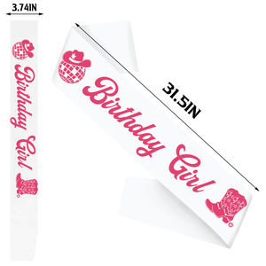 Banda de Satén Blanca para <span class=keywords><strong>Mujer</strong></span>, Banda de <span class=keywords><strong>Cumpleaños</strong></span> con Papel Metálico Rosa, Dulce 16, 18, 20, 21, <span class=keywords><strong>30</strong></span> <span class=keywords><strong>Cumpleaños</strong></span>, Divertido <span class=keywords><strong>Regalo</strong></span> de <span class=keywords><strong>Cumpleaños</strong></span> - Product Image 6