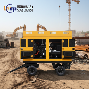 Leiteng 50kW Hocheffizienter Gelber Schallgedämmter Einphasiger ATS-Dieselgenerator für Außenbereich und Baustellen mit Fernbedienung - Product Image 1