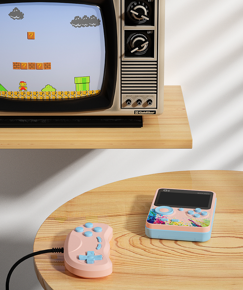 Wholesale Newest G5 Portable Retro Video Game Console Built in 500 Classic Games 3.0'' 8Bit Handheld Game Player