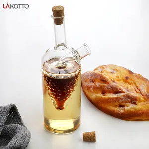 Bottiglia di olio di uva e aceto ad alto contenuto di boro e olio di vetro brocca bottiglia di condimento per uso domestico cucina olio di sesamo salsa di soia