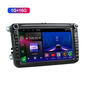 Volkswagen 2 Din için Jmance 8 inç GPS navigasyon Android oto Carplay araç DVD oynatıcı oyuncu oto elektroniği