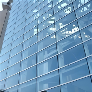 Mur-rideau en verre en aluminium sans cadre Système unifié Façades vitrées Coût par mètre carré Matériau <span class=keywords><strong>de</strong></span> construction moderne - Product Image 4