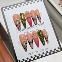 Vente en gros OEM – Faux ongles carrés faits à la main à presser, pour femmes