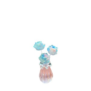 B-6655 Nouveau <span class=keywords><strong>vase</strong></span> miniature en ABS de luxe léger et exquis, arrangement floral de roses, décoration pour la maison et la <span class=keywords><strong>voiture</strong></span> - Product Image 5