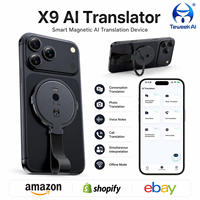 Dispositif de traduction linguistique portable X9 AI, 146 langues, hors ligne, photo, texte, conversation, fournisseur en gros pour les voyages