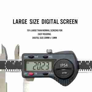 Calibrador digital IP54 de 6 pulgadas con escala de vidrio y alta precisión - Product Image 3