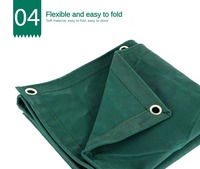 Bâche en toile cirée en coton imperméable coloré robuste