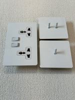 Interrupteur à bascule bipolaire 250V 1/2/3/4 GANG, panneau en acier inoxydable blanc, chargeur USB universel, double prise UK 13A