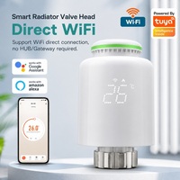 Sansael SST01 Tuya Termostato Inteligente WiFi/Zigbee para Radiador TRV Programable, Resistente al Fuego, Ecológico, para Hoteles y Salas de Estar