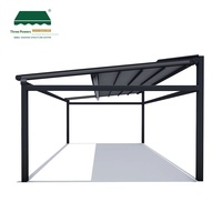 Auvent pliant électrique en PVC pour balcon de villa et hôtel, grand espace extérieur, avec structure en alliage d'aluminium, plusieurs tailles, livraison directe usine