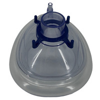 Masque d'anesthésie respiratoire médical en PVC avec coussin d'air gonflable pour les soins respiratoires par ventilateur