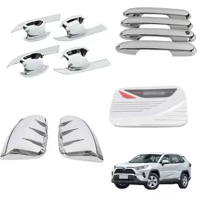 Car ABS exterior trim parts OEM for 2019-2023 Toyota RAV4 chrome body kit rearview mirror cover door handle cover