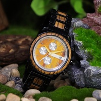 Montre-bracelet de luxe en marbre et bois, étanche, chronographe sport en quartz pour homme – Nouvelle collection