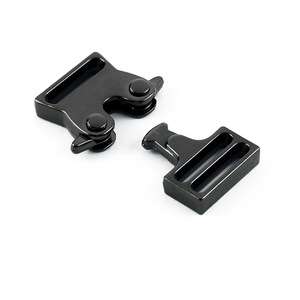 Side Release Buckle Zinc Alloy Black 15mm Inner Diameter For Bags Adjustable <b>Webbing</b> Hardware Accessories - Product Image 2