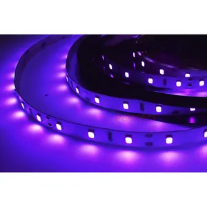 310纳米-400纳米发光二极管紫外线灯消毒器5m柔性条DC12V电压，用于照明和酒店应用12v输入