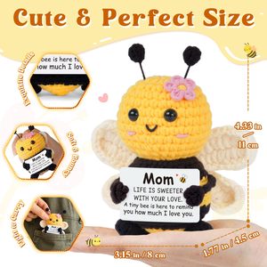 Regalos <span class=keywords><strong>de</strong></span> Abejas <span class=keywords><strong>de</strong></span> Ganchillo Hechos a Mano <span class=keywords><strong>para</strong></span> Mamá, Hermanas, Maestras, Regalos <span class=keywords><strong>de</strong></span> Graduación, Muñeca <span class=keywords><strong>de</strong></span> Abeja <span class=keywords><strong>de</strong></span> Ganchillo - Product Image 2