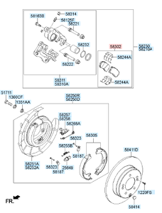 Kit de plaquettes haute performance fabriqué par des professionnels-frein à disque arrière OEM 58302-4QA00 583024QA00 58302 4QA00 pour Hyundai <span class=keywords><strong>Kia</strong></span> - Product Image 3