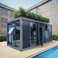 Maison préfabriquée de luxe de 20 pieds, mobile, amovible, modulaire, conteneur préfabriqué, maison détachable