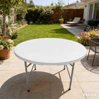 Table ronde d'extérieur de qualité supérieure, table de travail portable, table pliante pour enfants
