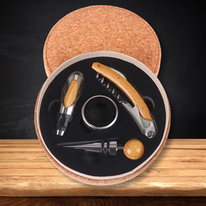 مجموعة فتاحة زجاجات النبيذ متعددة الوظائف للتجارة عبر الحدود، علبة هدايا من الخيزران، تشغيل يدوي، إنتاج مباشر من مصنع صيني - Product Image 2