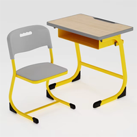 Mobilier scolaire Table d'apprentissage pour étudiants Ensembles de bureau et de chaises Bureau d'étude
