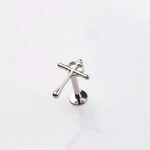 <span class=keywords><strong>Piercing</strong></span> Labret de Titanio G23 con Cruz Ankh, 16G, Roscado Internamente, para Labio, Llave de la Vida Celta, Parte Trasera Plana, para Oreja, Tragus, Cartílago, Joy - Product Image 4