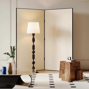 Lampe sur pied LED verticale moderne et simple pour salon, base E27, abat-jour en tissu, hauteur réglable, étanche - Product Image 2