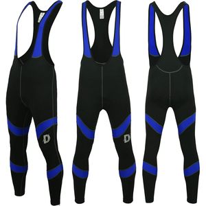 Ensemble de pantalon et maillot de cyclisme pour hommes, manches longues, collants rembourrés thermiques, respirants, coupe-vent pour la conduite - Product Image 5