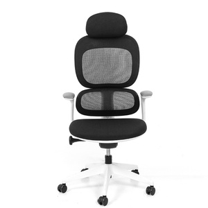Chaise de bureau ergonomique moderne à dossier haut en maille pivotante pour dirigeant, cadre, personnel, avec fonction bascule - Product Image 6