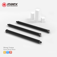 Persianas Tubulares de Doble Capa Motorizadas Inteligentes 2.4g Negras para Ventanas de Mesa con Control Wifi, Obturador Central Tuya 2.4g