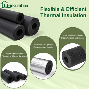 Isolation CF Ruba Tubes d'isolation en mousse de caoutchouc NBR/PVC <span class=keywords><strong>pré</strong></span>-fendus Isolation des tuyaux d'eau chaude/réfrigérés - Product Image 5