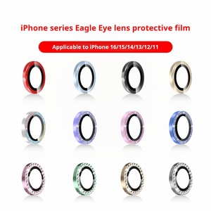 2025ติดตั้งง่าย0.3มม. บางเฉียบ9H กันรอยขีดข่วน HD กล้องตานกอินทรีชัดเจนสำหรับ iPhone 16/15/14 PRO MAX - Product Image 4