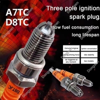 Bougie d'allumage à triple électrode A7TC D8TC, pièce de rechange haute performance pour motos et scooters 110cc 125cc