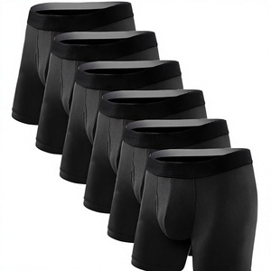 Wholesale Classic Mens <b>Boxers</b> Underwear Breathable Knitted Moisture Wicking Low-Rise Culotte c <b>Boxer</b> k Briefs for Men - Product Image 3